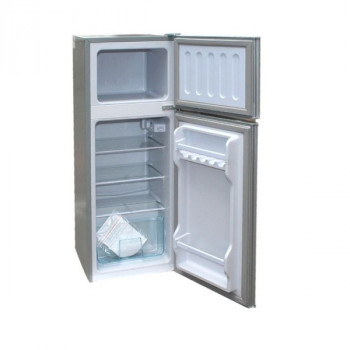 Nasco Réfrigérateur Double Portes -NASF2-202FL - 102 Litres Net / R600A / Argent